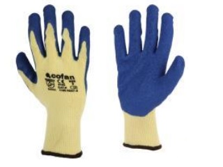 COFAN-  Guantes de tela y palma de látex T-10 